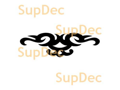Tribal stijl abstracte hoorn vinyl decal voor auto's