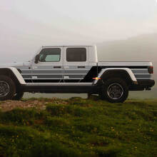 Zij Retro Vintage Strepen Sticker Grafisch Vinyl voor Jeep Gladiator
 2