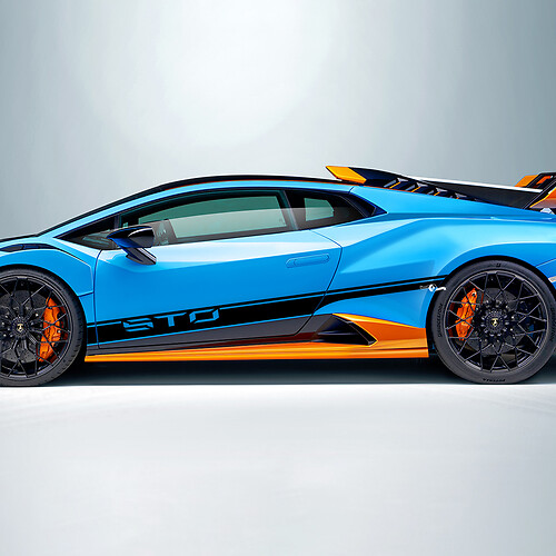 STO Strepen Zijkant Vinyl Sticker Grafische Decal voor Lamborghini STO
