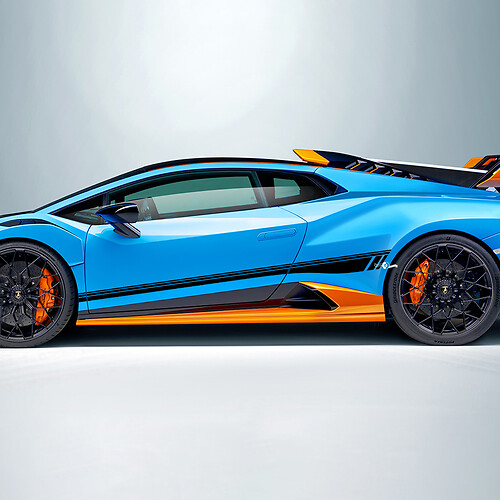 Racing Stripes Side Vinyl Decal Sticker Graphics voor Lamborghini STO
