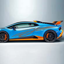 Racing Tribal Stripes Side Vinyl Decal Sticker Graphics voor Lamborghini STO
 2