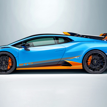 Racing schuine strepen zijvinyl sticker graphics voor Lamborghini STO 2
 2