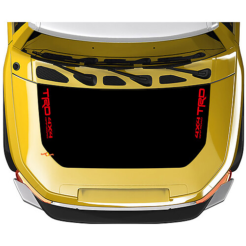 Toyota FJ Cruiser Wrap Hood Blackout Decal Sticker
 1
