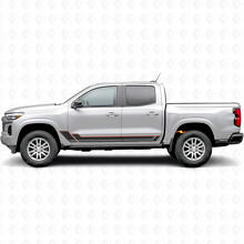 Hoekige Outline Deur- en Rockerpanelen Vinyl Strepen voor Chevrolet Colorado 3e Gen 2023-2026_2