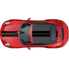 Dubbele motorkap dakstrepen sticker voor Porsche 911 Turbo S 2026
 2
