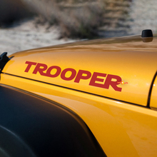 Trooper Hood Decal Sticker voor Jeep Wrangler
 3