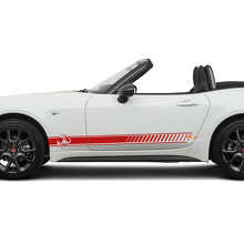 Racing zijkstrepen vinyl decalset voor Fiat 124 Spider Abarth_2