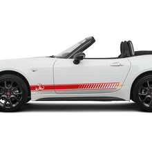 Zijstreep Abarth Racing Stripe Decal Graphics Sticker voor Fiat 124 Spider Abarth
 2