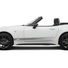 Zijstreep Abarth Racing Stripe Decal Graphics Sticker voor Fiat 124 Spider Abarth
 3