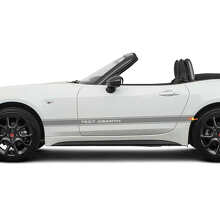 Zijdeurrace streep sticker decoratieve tekst voor Fiat 124 Spider Abarth 2
