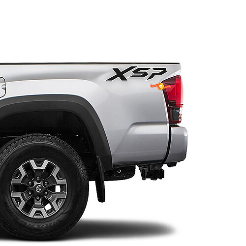 Set van XSP zijtruck vinyl stickers decal voor Toyota Tacoma
