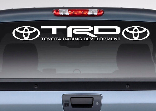 TRD Racing Development achterraam vinylsticker voor Toyota