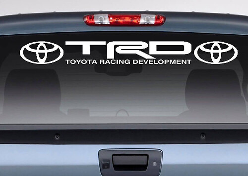 TRD Racing Development Achterruit Vinyl Sticker voor Toyota Auto's