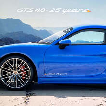 GTS 4.0 25 Jaar Zijdeur Vinyl Decal Set voor Porsche 718 Cayman_2