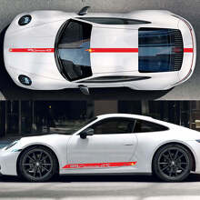 Carrera 4S Stijl Strepen Volledige Kit Vinyl Decal voor Porsche 911_3