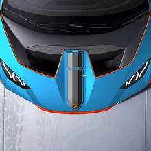 Motorkap Race Strepen Driekleurige Frame Vinyl Decal Sticker Graphics voor Lamborghini STO 2