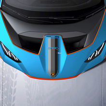 Motorkap Racestrepen Driekleurige Vinyl Decal Sticker Graphics voor Lamborghini STO 2
 2