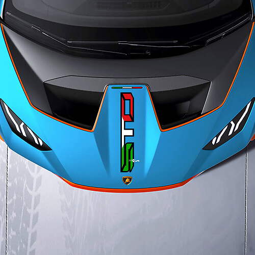 STO-logo Italiaanse stijl motorkap vinyl decal sticker voor Lamborghini Huracán