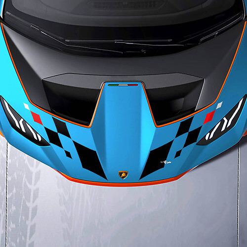 Motorkap Centraal STO Logo Vinyl Sticker Grafische voor Lamborghini STO
