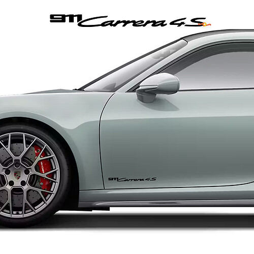 2x Porsche Porsche 911 Carrera 4G Handtekening Zijdeurstickers Decals
