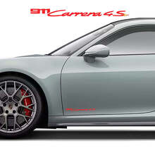 911 Carrera 4S Zijdeur Vinyl Stickers Set voor Porsche 911_3