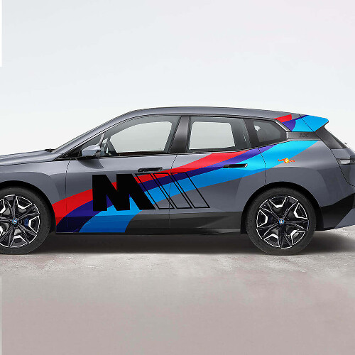 M Performance zijstrepen vinyl decalset voor BMW iX