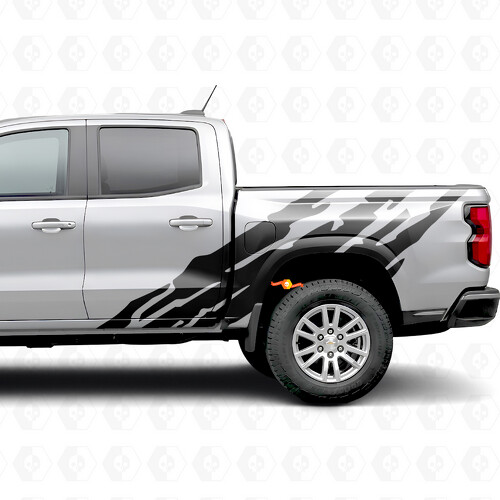 Gezagte Deur- & Zijpaneel Vinyl Strepen voor Chevrolet Colorado 3e Generatie 2023-2026