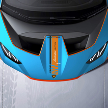 Motorkap Centrale Geruite streep Racing Vinyl Decal Sticker Graphics voor Lamborghini STO
 3