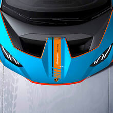 Motorkap Centrale Geruite streep Racing Vinyl Decal Sticker Graphics voor Lamborghini STO
 3