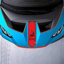 Motorkap Centrale Streep Bull-logo Racing Vinyl Sticker Grafische voor Lamborghini STO
 3