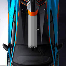 STO Italiaanse Vlag Stijl Strepen Dak Voorruit Vinyl Decal Sticker voor Lamborghini Huracán 2021-2024_3