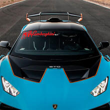 Motorkap Centrale Streep STO logo Racing Vinyl Sticker Grafische voor Lamborghini STO
 3