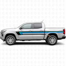 Retro Bovenste Bandlijn Deur- & Bedzijde Vinyl Strepen voor Chevrolet Colorado 3e Gen 2023-2026_2