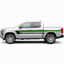 Retro Bovenste Bandlijn Deur- & Bedzijde Vinyl Strepen voor Chevrolet Colorado 3e Gen 2023-2026_3