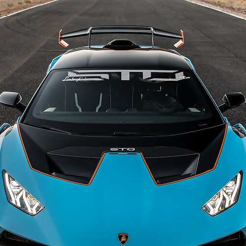 Voorruit STO logo Lambo Vinyl Sticker Grafische sticker voor Lamborghini STO 2
 1