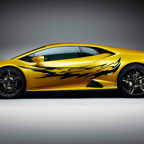 Lightning Tribal Side Racing Vinyl Decal Sticker Graphics voor Lamborghini Huracan Evo