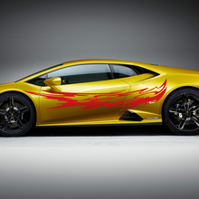 Zijkant Graphics Racing Vinyl Sticker Grafische voor Lamborghini Huracan Evo
 3
