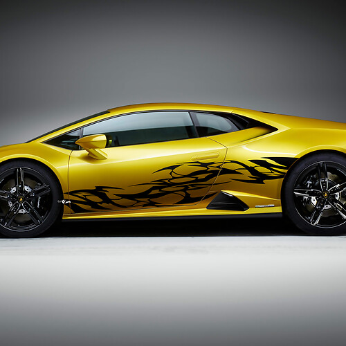 Zijkant Graphics Tribal Racing Vinyl Sticker Grafische voor Lamborghini Huracan Evo 2
 1