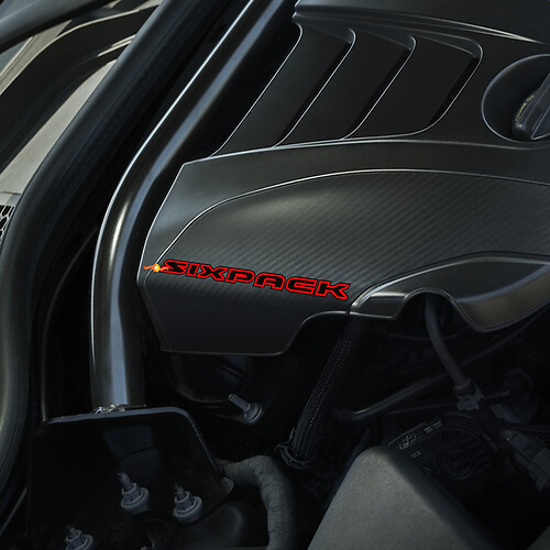 Zespack Hood Engine stickers voor Dodge Charger
 1