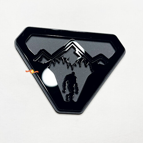 Bergen Sasquatch Bigfoot Yeti Spatbordemblemen Achterklepembleem 3D-embleem 2

