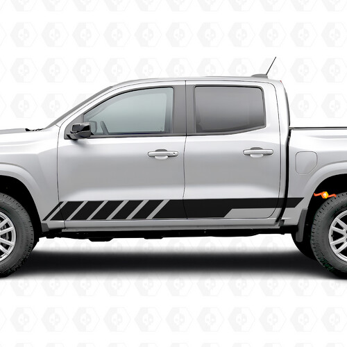 Schuine Racing Deur- & Instaplijstvinylen voor Chevrolet Colorado 3e Generatie 2023-2026