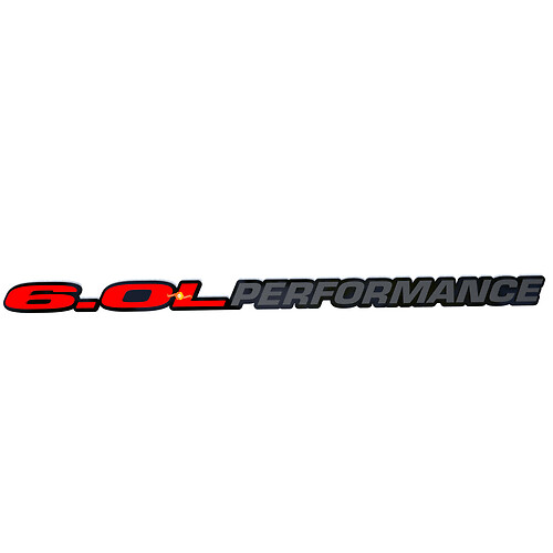 6.0 Prestatie Motorkap Badge Embleem 3D Badge voor Dodge Ram Powerstroke Truck 6.0L
 1