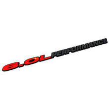 6.0 Prestatie Motorkap Badge Embleem 3D Badge voor Dodge Ram Powerstroke Truck 6.0L
 2