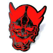 Mask Hannya Japanse Noh Spatbordemblemen Achterklepembleem 3D-embleem
 5