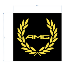 AMG Racing Wreath Decal Sticker logo om de distronic te bedekken voor Mercedes Benz 4matic S63 C63S
 2