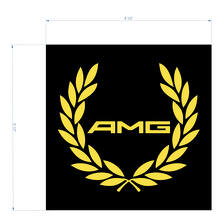 AMG Racing Wreath Decal Sticker logo om de distronic te bedekken voor Mercedes Benz 4matic S63 C63S
 2