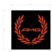 AMG Racing Wreath Decal Sticker logo om de distronic te bedekken voor Mercedes Benz 4matic S63 C63S
 3