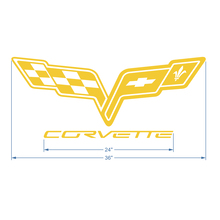 Corvette C6 Motorkap Logo Vinyl Sticker
 2