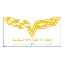 Corvette Logo Motorkap Vinyl Decal Sticker_2