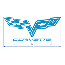 Corvette C6 Motorkap Logo Vinyl Sticker
 3